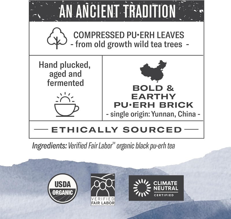 Numi Organic Aged Pu-Erh Tea Brick - Image 2